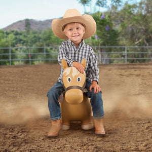 Big Country Toys Lil’ Bucker Horse Kids Toys - Rodeo Ride On Toys for18 Months to 3+ Years - Bouncy Animals for Toddlers - Inflatable Hopper Horse Toys with Hand Pump