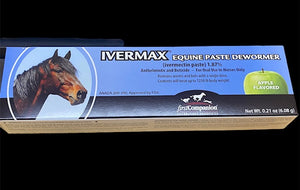Ivermax (ivermectin Paste) 1.87%, Apple flavor, for Oral Use in Horses Only - 4 Pack