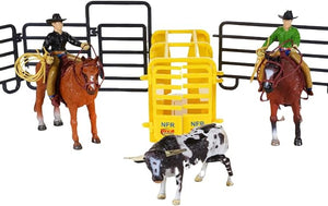 Big Country Toys 14 Piece Roper Set - Cowboy Toys - Horse Toy Figurines & Playsets